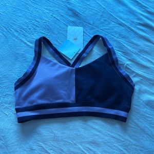 Purple fabletics sports bra